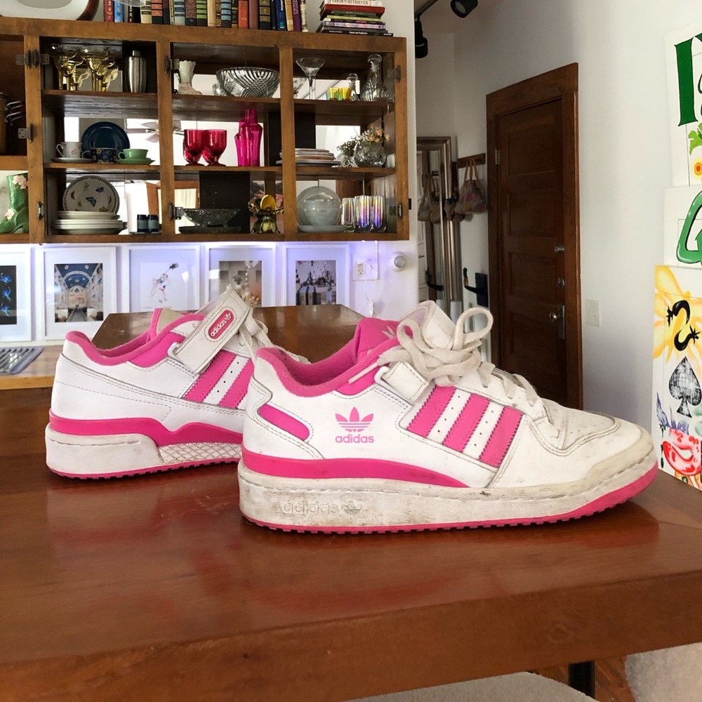 Adidas Bubblegum pink shoes